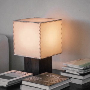 Lámpara de mesa de madera maciza estilo vintage Wabi Sabi E27 con luz LED que cuida la vista para sala de estar, dormitorio, estudio. - Product Image 3