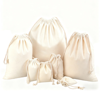 Sac en toile de coton rose en gros avec cordon de serrage, logo personnalisé, emballage de bijoux personnalisé, impression de pochette