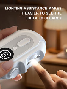 2'si 1 Arada USB Şarjlı Tırnak Kesme ve Parlatma Makinesi Otomatik Elektrikli Tırnak Törpüsü Kesici S06 Elektrikli Tırnak Makası - Product Image 5