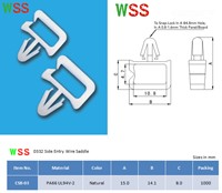 Shenzhen vente en gros rohs pinces de câble pinces de câble en silicone pinces de câble de machine blanc