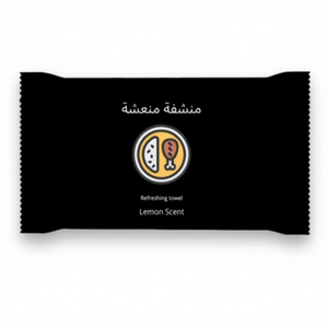 <span class=keywords><strong>Serviette</strong></span> humide <span class=keywords><strong>rafraîchissante</strong></span> emballée individuellement, marque privée OEM, pour restaurant - Product Image 1