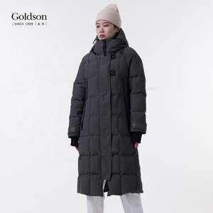 Manteau long épais et tendance de style canadien, veste en duvet d'oie pour femmes - Product Image 1