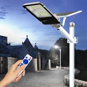 Aluminium Fernbedienung Solar Straßen laterne Outdoor 120w 150w Outdoor IP65 wasserdicht integriert LED Solar Straßen laterne