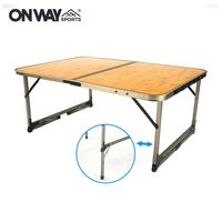 Vente à chaud Table pliable d'extérieur Tables pliantes en alliage d'aluminium Valise rétractable portable Table pliante pour le camping