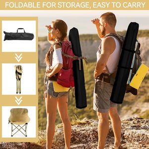 Chaise lune pliante d'extérieur – Fauteuil inclinable portable pour bureau et camping, chaise de plage avec structure en fer, mobilier d'extérieur - Product Image 5