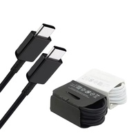 Cable de Carga USB C 5A de Fábrica, Cable Tipo C a C para Samsung S22 Ultra S21+ S20 Note 10, Cable de Carga Súper Rápida Samsung