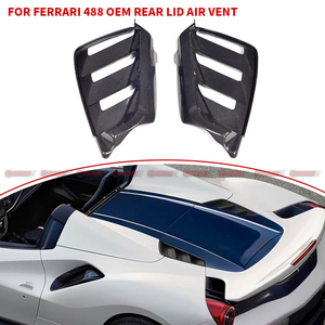 Piezas de Auto de Calidad Superior Estilo OEM, Rejilla de Ventilación Trasera de Fibra de Carbono Seca para Ferrari 488 - Product Image 1