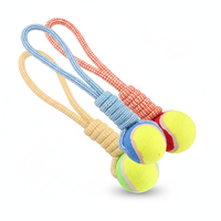 Accessoires pour animaux de compagnie, jouets de nettoyage dentaire pour chiens, jouet en corde tressée durable, balle en corde de coton pour chat et chien