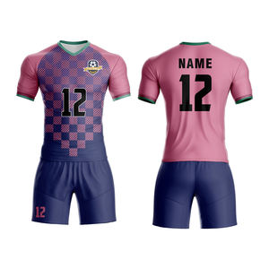 Alta qualidade dos homens Poliéster Inner Desgaste Quick Dry Uniformes De Futebol Kits Respirável Soccer Jerseys Bordado OEM Personalizado - Product Image 2