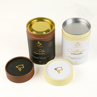 Emballages de thé en papier kraft biodégradable de qualité alimentaire, tubes pour compléments alimentaires, doublure en papier blanc, logo/design graphique personnalisé