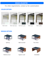 Pergola Bioclimatique Intelligente Extérieure Système de Toit à Lames Orientables Motorisées en Aluminium Gazebo sur Mesure Durable
