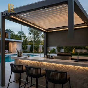 Pérgola Independiente RKOVE RK-C2 de 5x6m con Vidrio + 1 Pantalla ZIP para Exteriores, Ideal para Piscinas Residenciales en Estados Unidos - Product Image 3