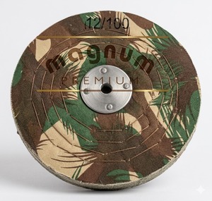 Roue de polissage industrielle haute performance en coton blanc 100 mm, alésage 20 mm pour bijoux, métaux et finition de surfaces - Product Image 3