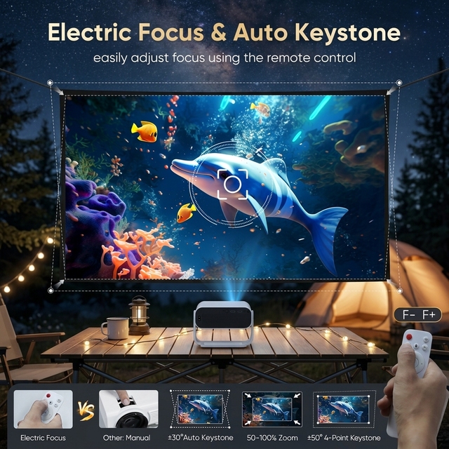 Projector Night Light Projector 4k Projector Home Theater Projector Screen Hologram 4k Android Laser Video Portable Projector