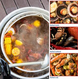 Marmite à dinde à allumage automatique de 30 litres avec brûleur au propane de 50 000 BTU pour la cuisson de dinde, écrevisses, crabes et frites - Product Image 3