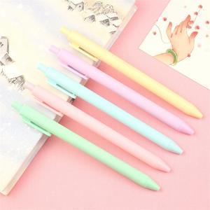 Stylo à encre gel en plastique de haute qualité, couleurs de caoutchouc personnalisées, toucher doux, stylo à bille rétractable à clic pour le bureau et l'école - Product Image 5