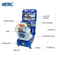 Machine de jeu vidéo d'arcade à monnayeur avec écran LCD 22 pouces, jeu de course automobile pour enfants, modèle Outrun Electronics