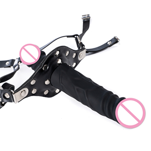 Double-Ended realistico pene a bocca aperta Dong Plug con imbracatura giochi per adulti Bondage giocattoli sessuali per coppie Gag <span class=keywords><strong>Strapon</strong></span> - Product Image 3