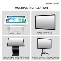 Monitor de Pantalla Táctil Capacitiva Antivandálica de 43 Pulgadas FHD UHD 1080P, Monitor de Computadora Táctil LCD Multi-IPS de Marco Abierto Industrial para