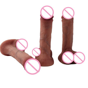하이 퀄리티 액체 실리콘 큰 수탉 섹스 토이 여자 인공 고무 페니스 현실적인 페니스 딜도 여성 자위대 - Product Image 5