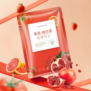 OEM Customized Vitamin C Fruit Mask Face Anti-Wrinkle & Moisturizing Facial Mask Whitening Facial Sheet Mask