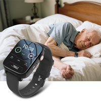 Montre intelligente 4G SOS GPS d'urgence pour personnes âgées avec alarme de chute Carte SIM Suivi de la santé pour les patients autistes/Alzheimer/Démence