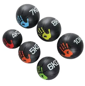 Dinuo定制标志训练医疗球1千克-10千克锻炼加重球软橡胶重药壁球