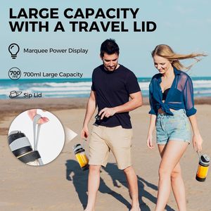 Licuadora Portátil Eléctrica de 24oz, Licuadora de Viaje para Batidos y Smoothies, Recargable por USB, Tritura Hielo Fácilmente - Product Image 6