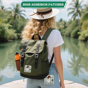 Patch brodé drôle en forme de canard cowboy avec fixation auto-agrippante pour sacs, sacs à dos, chapeaux, vestes 33939L X 33939W - Product Image 3