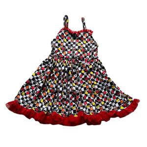 Детское платье для девочки с рюшами и западным принтом, на заказ - Product Image 3