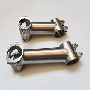 Potence de guidon de vélo de route en titane <span class=keywords><strong>NH</strong></span> avec finition anodisée noire polie, pièce de vélo légère - Product Image 2