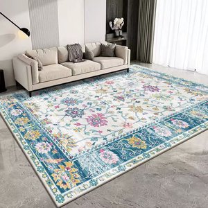 Alfombra <span class=keywords><strong>ruggable</strong></span> para puerta, sala de estar, dormitorio, casa, alfombra con flores en el suelo - Product Image 3
