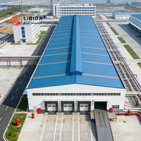Hangar préfabriqué en acier, grande structure en acier préfabriquée, entrepôt