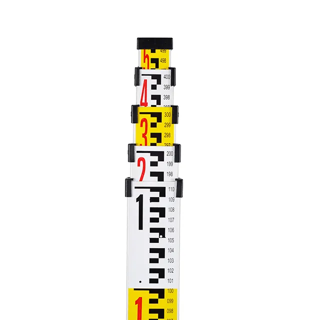 Régua De Haste Telescópica De Torre De Alumínio Espessado Melhor Venda Régua De Torre De Liga De Alumínio De Medidor De Nível 3M 5M 7M E Regra De Medição