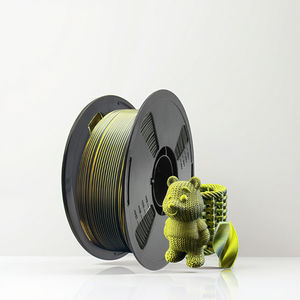 Fil PLA Soie Plus Bicolore Multicolore 1kg 100% Vierge 1.75mm Texturé Effet Soie Extrudé Bobiné Emballé Sous Vide Consommable - Product Image 1