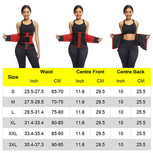 HEXIN Logo personnalisé Femmes Gym Workout Compression Back Support Waist Trimmer Belt Néoprène Waist Trainer Shaper Fajas - Product Image 6