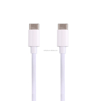 Câble de données USB à charge rapide 100W USB-C vers Type-C tressé avec coque ABS, prix usine de gros, pour usage quotidien à la maison et au bureau