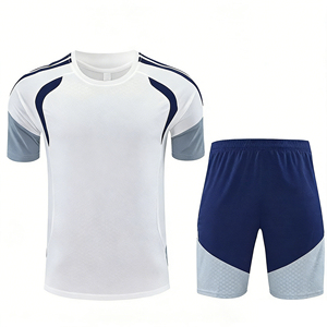 Summer Football Uniforms 26/27 Madrid Short-sleeved Training uniform set European football Jersey Breathable Polyester - Product Image 3
