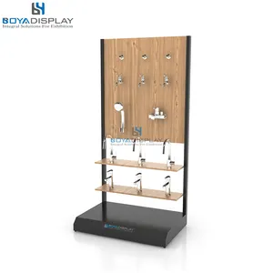 Customized Displays New Design Arrive Unique Style Professional Bathroom Kitchen Shower Tap Faucet Display Rack Stand