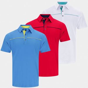 Camisetas de Manga Corta Lisas de Poliéster de Secado Rápido con Logotipo OEM, Algodón Egipcio para Camisas con Cuello, Camiseta de Golf - Product Image 1