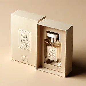 Kutu tasarımı ile özel Logo cam parfüm şişesi Logo boş parfüm kutusu ambalaj