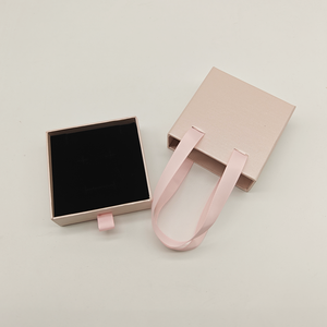 Boutique Pink Earrings Drawer Box | Handled Sliding Case | Sustainable Supply - Product Image 3