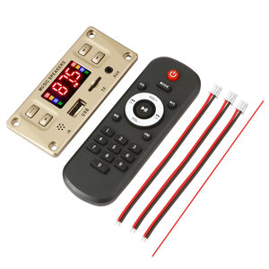 2*50W khuếch đại <span class=keywords><strong>MP3</strong></span> bảng giải mã không dây tự làm xe <span class=keywords><strong>MP3</strong></span> máy nghe nhạc FM Đài phát thanh TF USB Ghi 100W thư mục chuyển đổi rảnh tay Bluetooth - Product Image 4