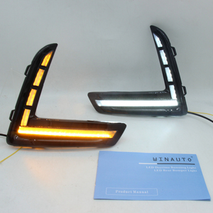 Luz de circulación diurna LED WINAUTO, marco de luz antiniebla LED para <span class=keywords><strong>Honda</strong></span> <span class=keywords><strong>HRV</strong></span> 2023 DRL, luz diurna con señal de giro, Luz Azul amarilla - Product Image 6