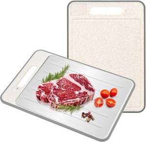 Bandeja de Descongelación Rápida Multifuncional 4 en 1, Placa de Descongelación de Aluminio Premium, Tablas de Cortar para Descongelar Carne Congelada Rápidamente - Product Image 1