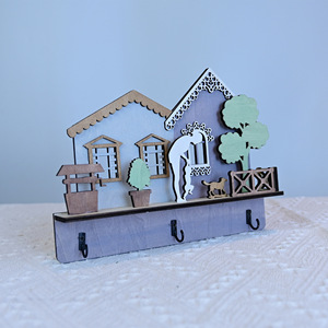 Adorno de Madera de Alta Calidad para el Hogar, Personalizado con 3 Miembros de la Familia, Decoración Hecha <span class=keywords><strong>a</strong></span> Mano para Estantes - Product Image 6