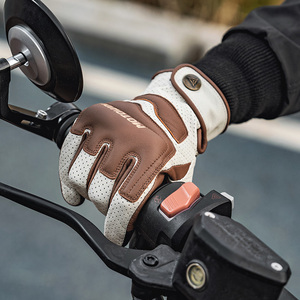 MOTOWOLF Vintage motosiklet yüksek kaliteli sürme deri eldiven - Product Image 3