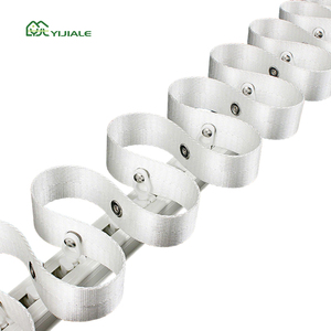 Kit de rideaux de douche et rail de rideau pour <span class=keywords><strong>caravane</strong></span> YIJIALE, résistant à la corrosion, avec plis ondulés en forme de S, rendu 3D - Product Image 1