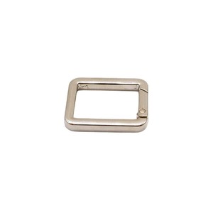 Hebilla Cuadrada de Resorte de Aleación de Zinc, Accesorio para Bolsos, Niquelado, Resistente, Herraje para Bolsos DIY - Product Image 4