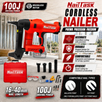 Cloueur à béton sans fil professionnel industriel NailTask DCCN100X2 20V sans balais, batterie lithium-ion 5.0Ah, 100 clous/min